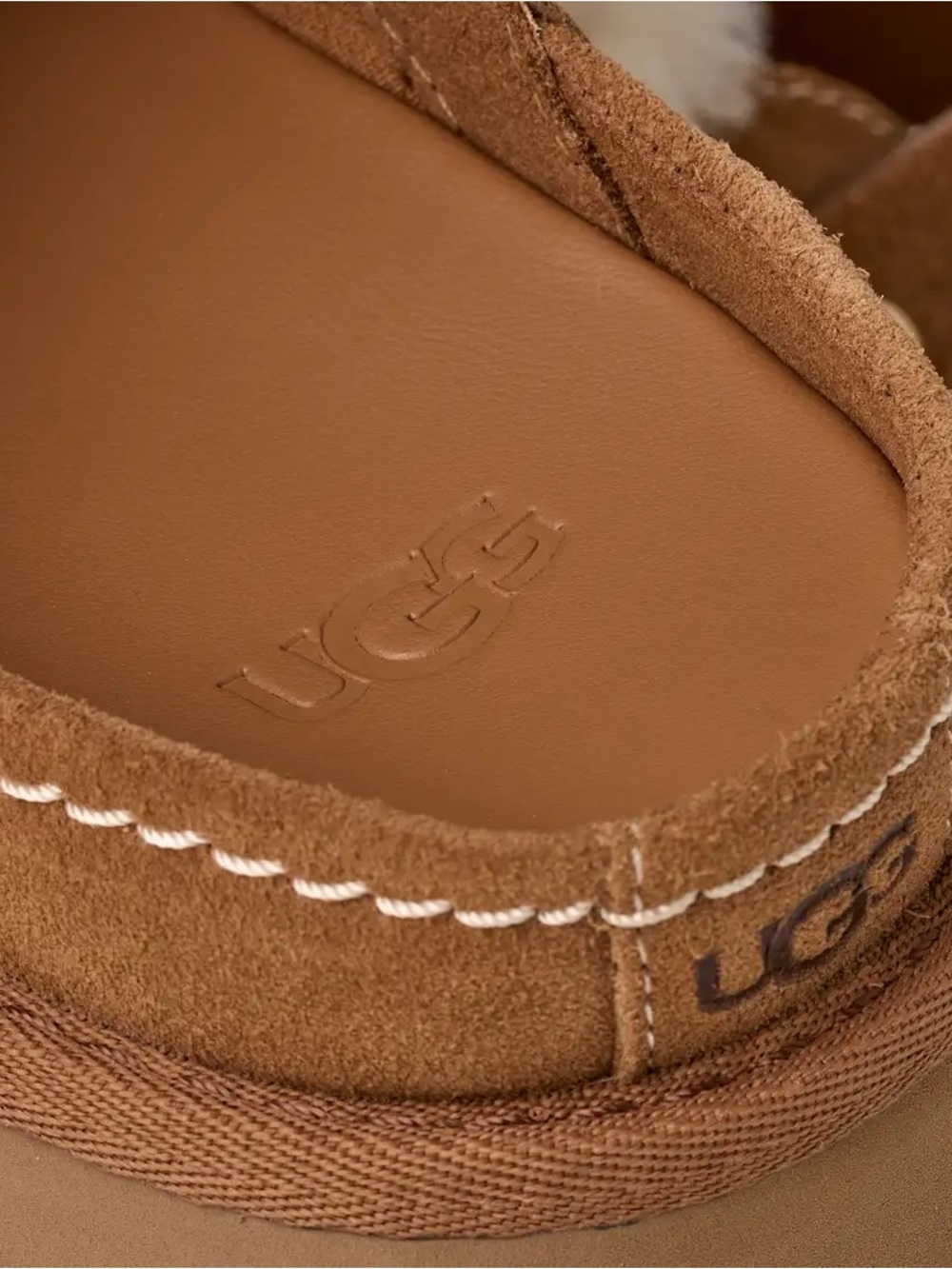 UGG Esmee clog Shearling-Trim Slingback NEW color chestnut - Picture 5 of 13